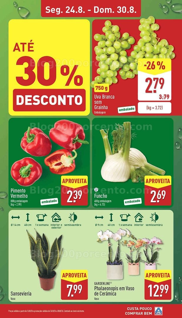 Antevisão Folheto ALDI Promoções de 24 a 30 agosto